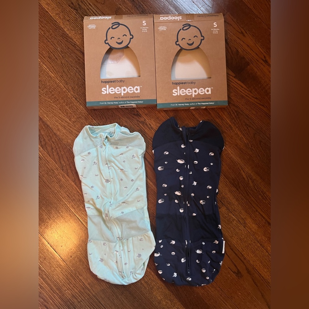 Sleepea® 5-Second Baby Swaddle - 2 w/ boxes- practically new- S (0-2M, 5-12 lb)
